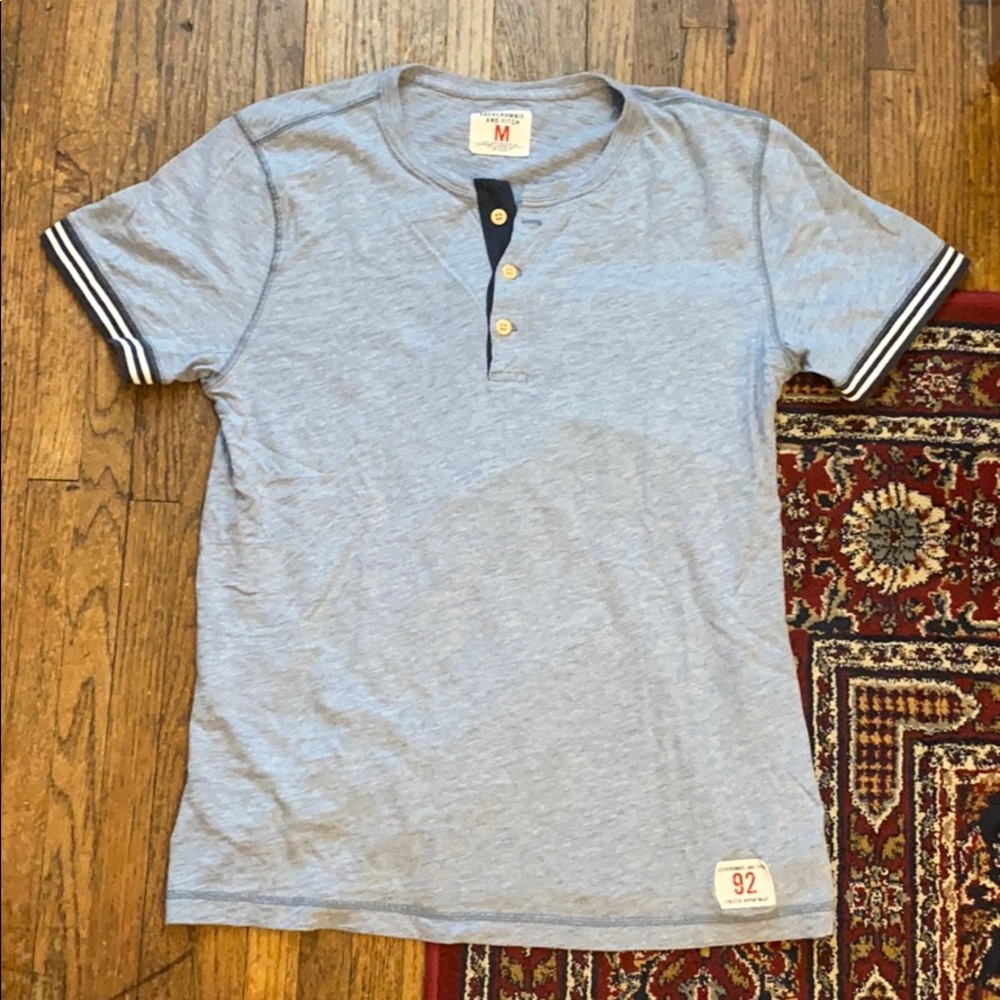 Light blue Henley tee